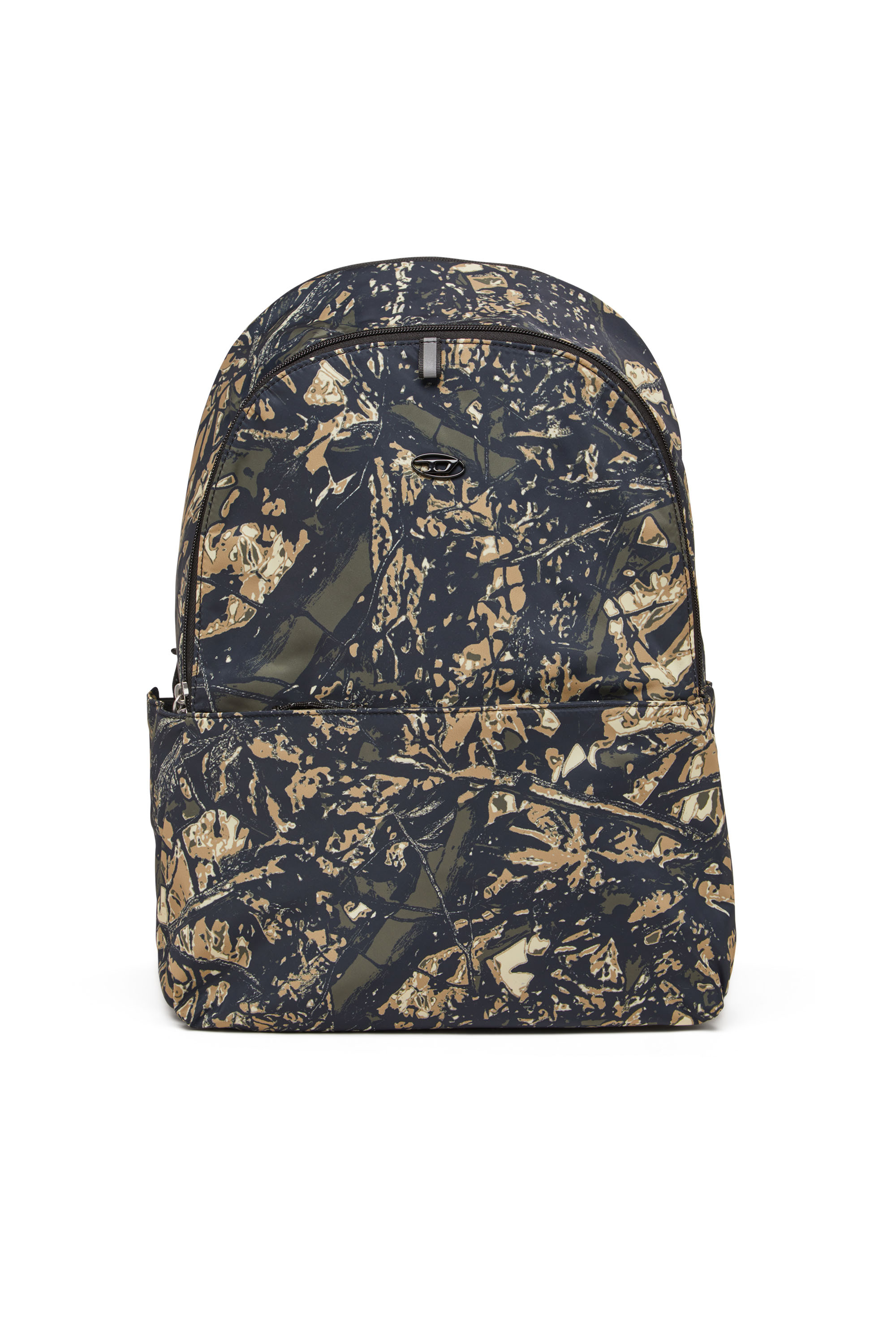 Diesel - D-PACK BACKPACK X, D-Pack-Zaino in tessuto stampa camouflage Uomo in Verde - 1