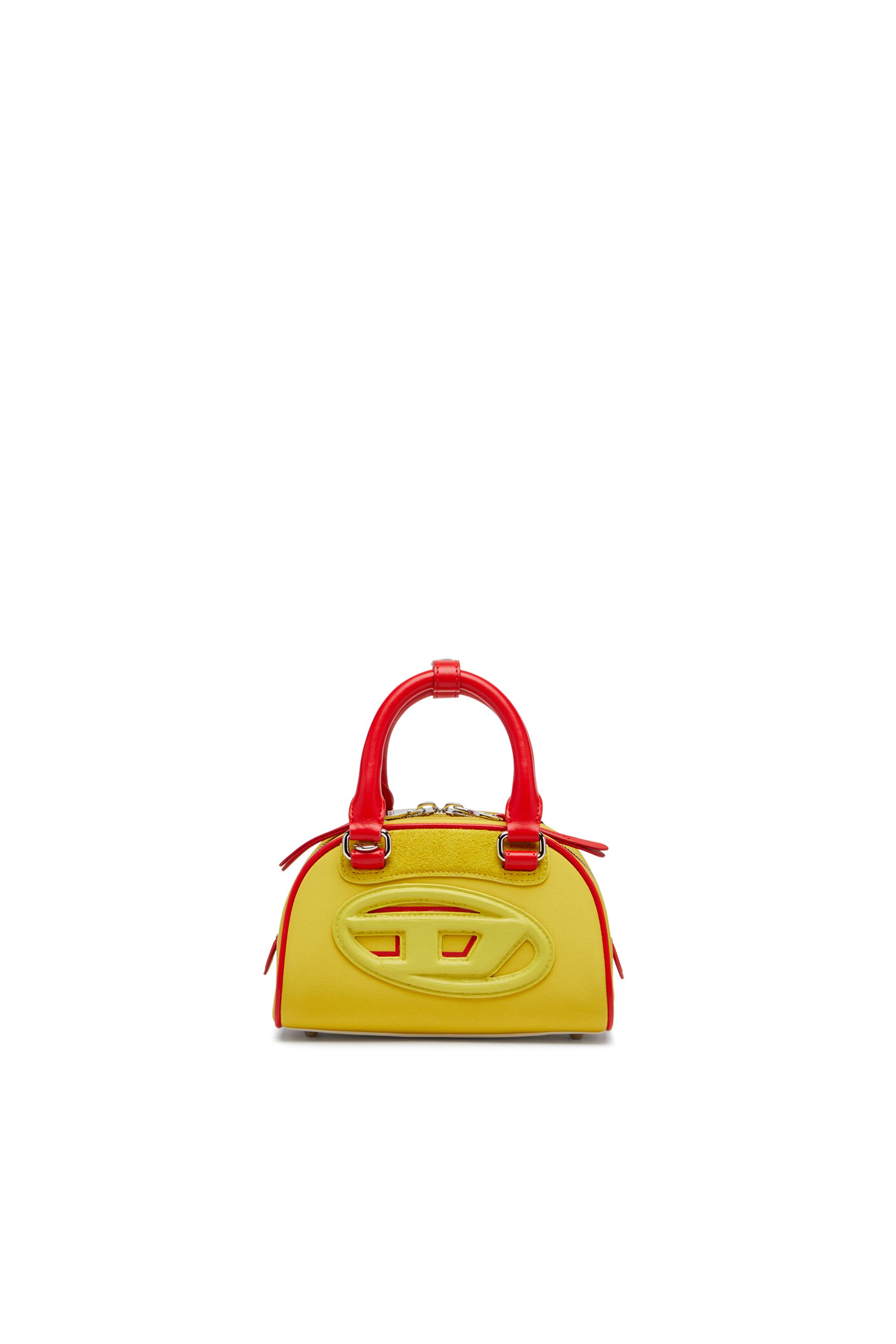 Diesel - 1DR DOME CROSSBODY, 1DR Dome-Mini borsa bowling colour-block Donna in Giallo - 1