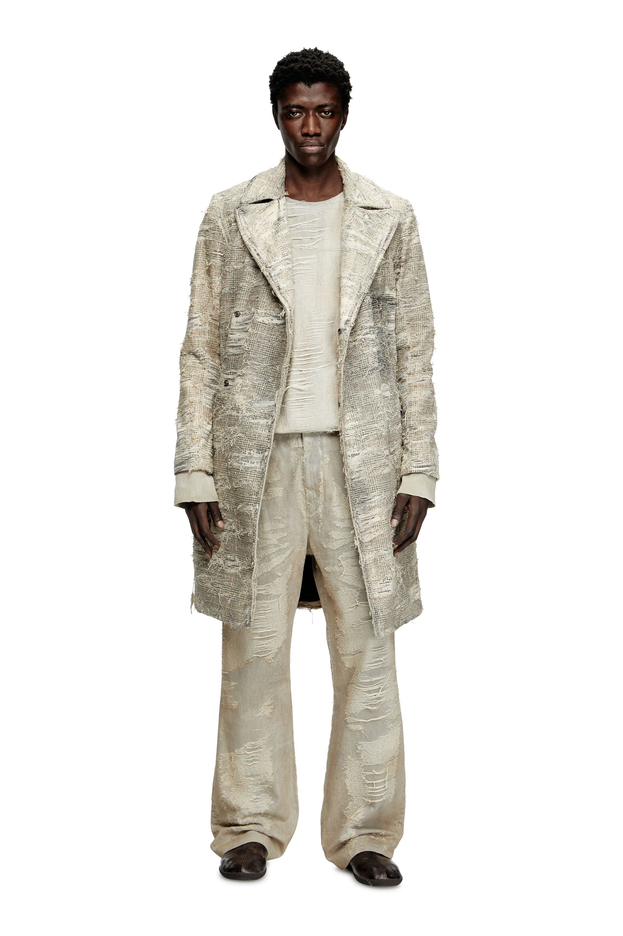 Diesel - Relaxed Jeans D-Boix 007AU Uomo, Grigio Chiaro - Image 2