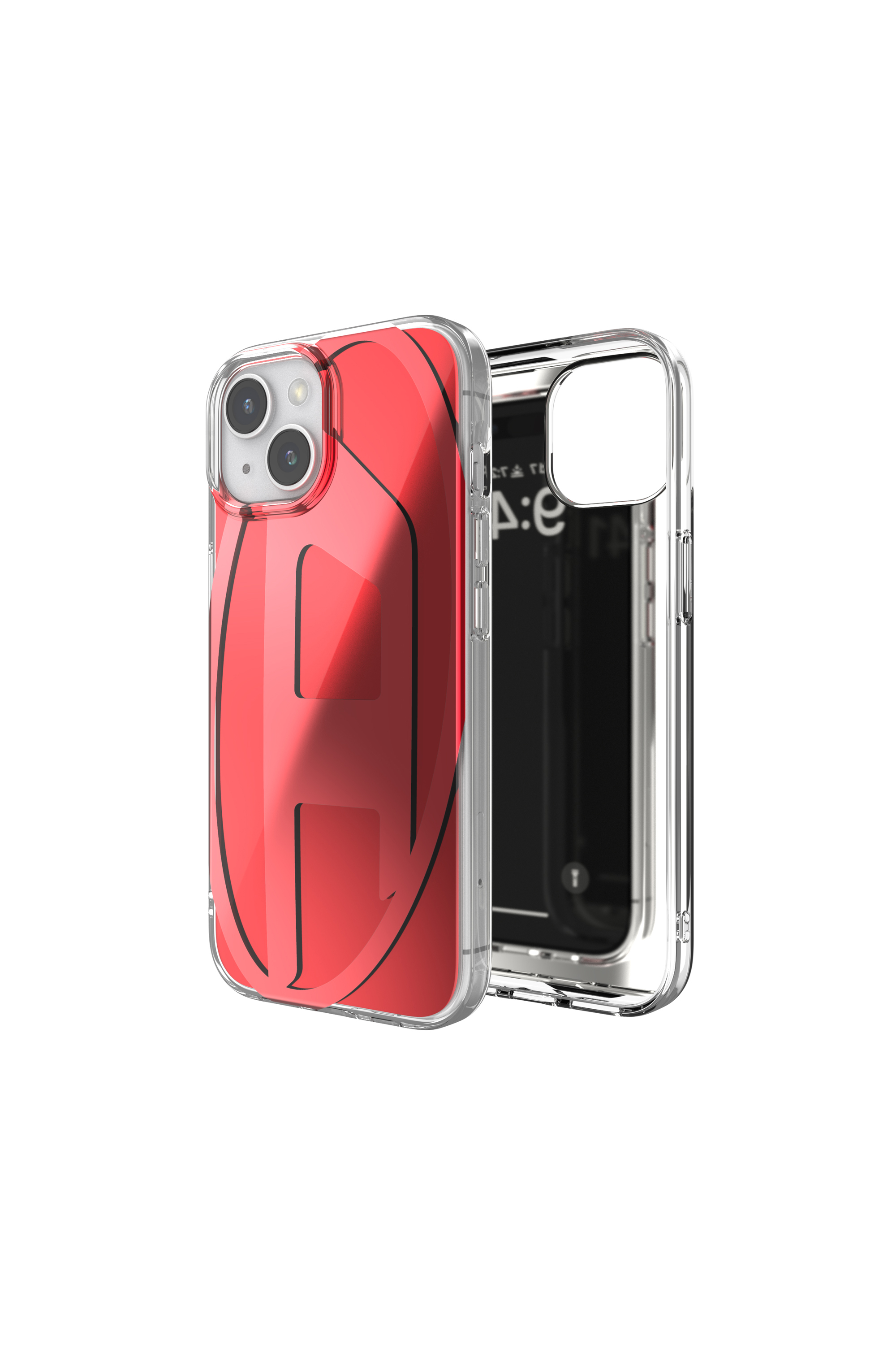 Diesel - 60043 AOP CASE, Cover Oval D per iP 15 Unisex in Rosso - 1
