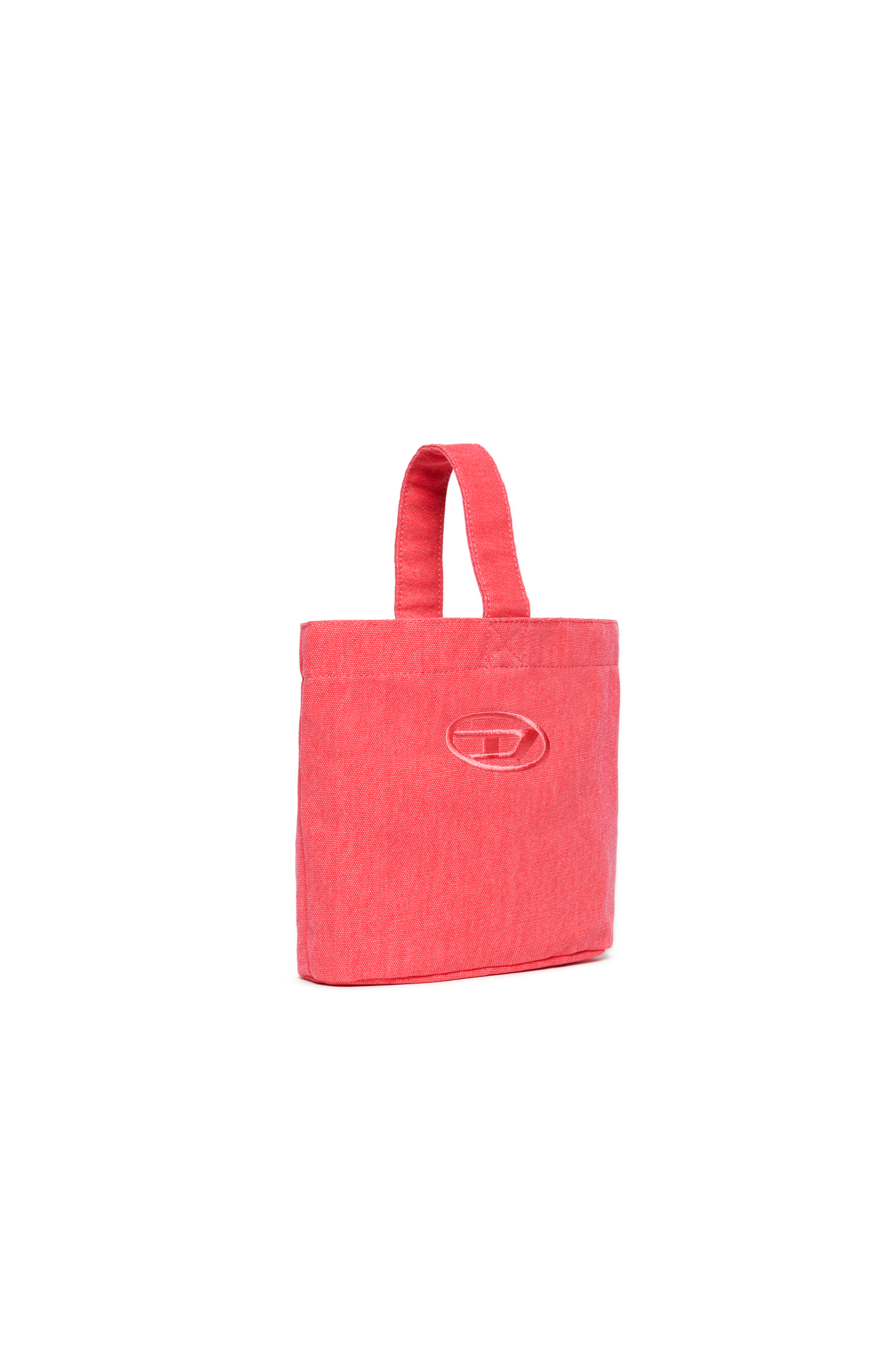 Diesel - WMATTIS, Borsa a secchiello in tela con ricamo Oval D Donna in Rosa - 3