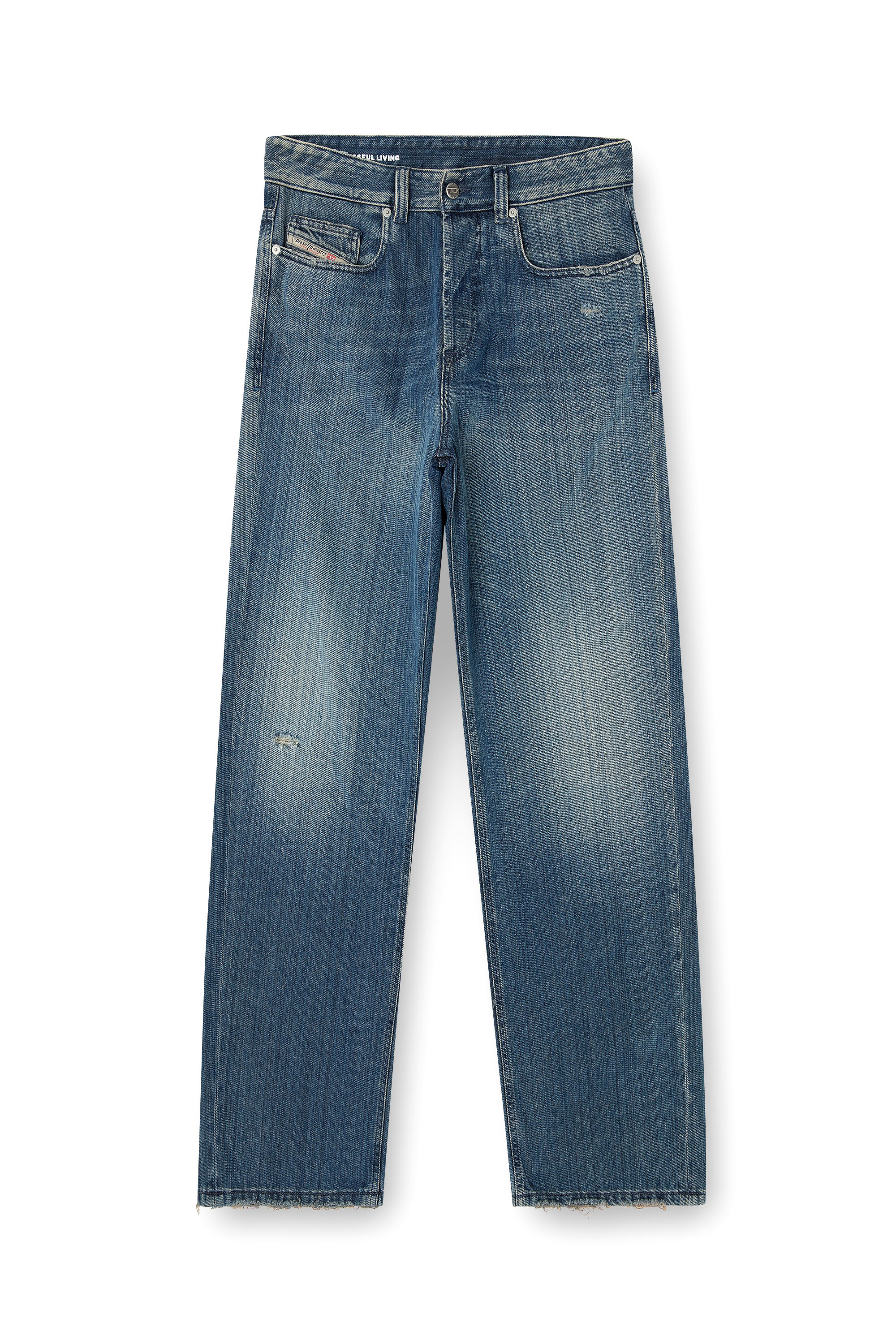 Diesel - Relaxed Jeans 2001 D-Macro 09M09 Uomo, Blu Scuro - Image 3