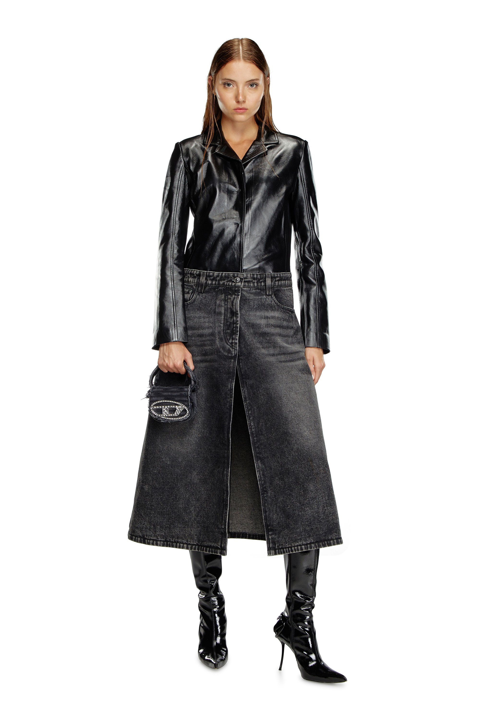 Diesel - 1DR XS, 1DR XS-Iconica mini bag in tela e pelle Donna in Nero - 2