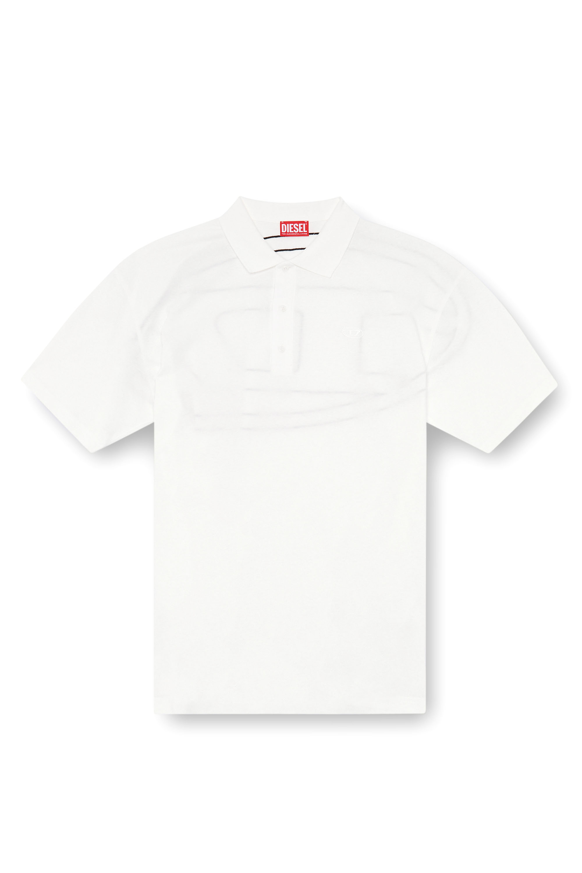 Diesel - T-VORT-MEGOVAL-D, Polo con maxi-ricamo oval D Uomo in Multicolor - 3